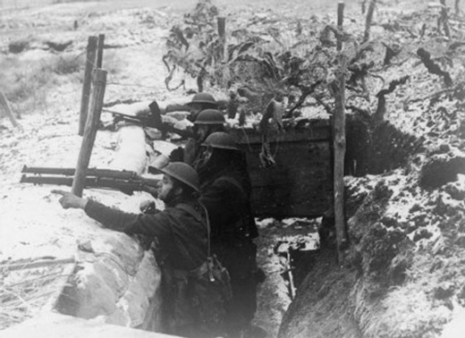 British Troops in the Maginot Line