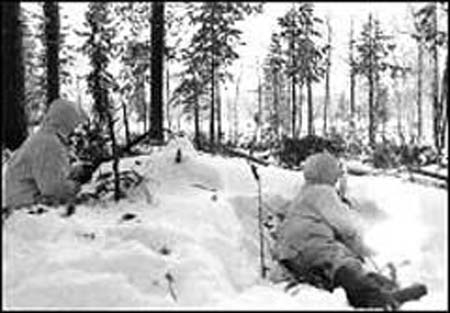 Soviet Supply Line Cut By Finns