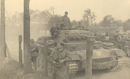 Germans Enter Nivelles, Belgium