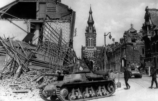 French Tanks Heading to the Front