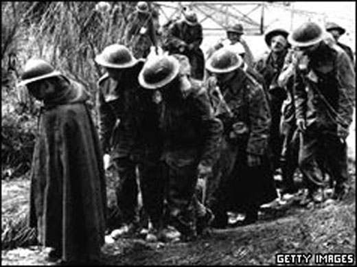 British Soldiers Waiting To Be Evacuated