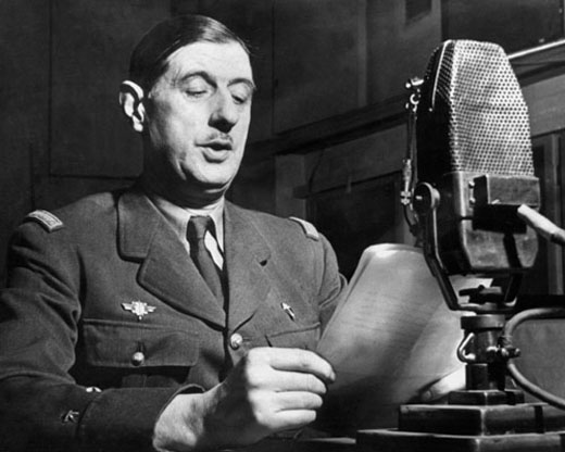 De Gaulle Speaking on the BBC