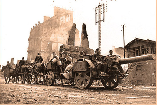 German troops on the outskirts of Paris