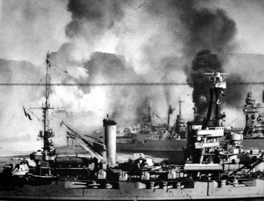 French Ships Under Attack