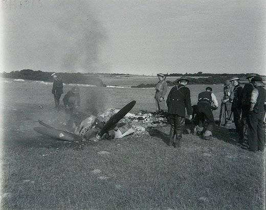 Barrage Balloons Shot Down