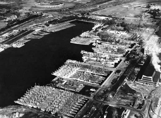 US Destroyers in Philadelphia Navy Yard