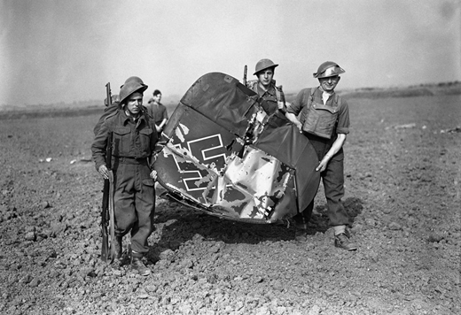 Tail of a Messerschmitt 110