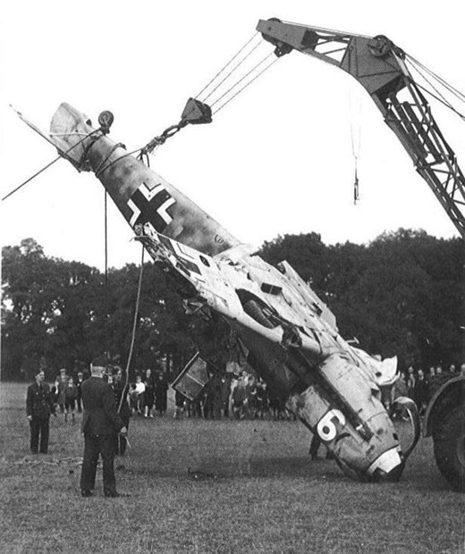 Forced Landing of German Fighter