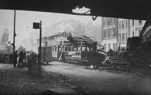 Bomb Destroys Tram