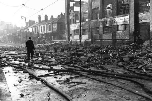 Bomb Damage on Aston Road North