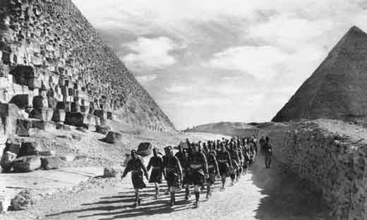 Marching Past the Great Pyramids