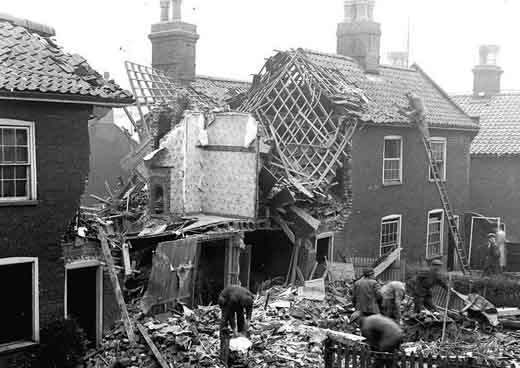 Bomb Damage in Norwich