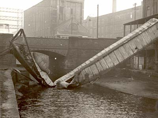 Damage in Liverpool