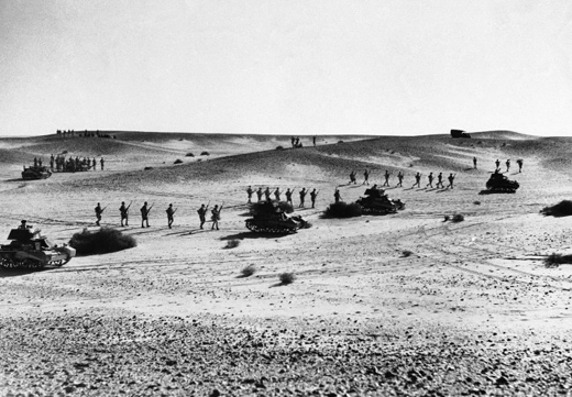 North African Troops Practice Advance