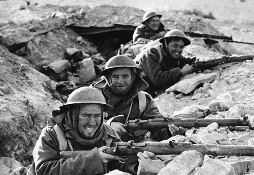 British Infantrymen Near Bardia