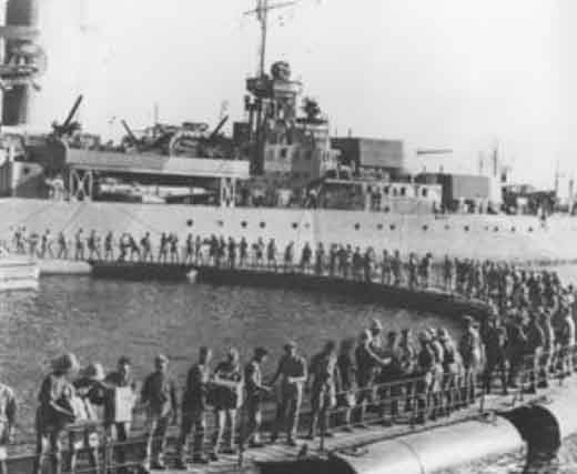 British Troops Board Ships in Alexandria