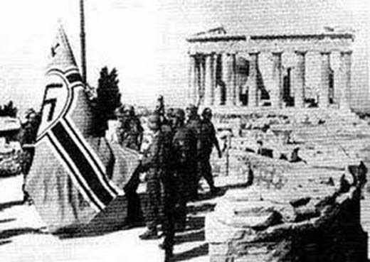 Raising the Flag over the Acropolis