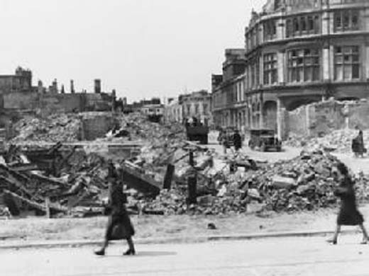 Damage to Plymouth from the April Blitz