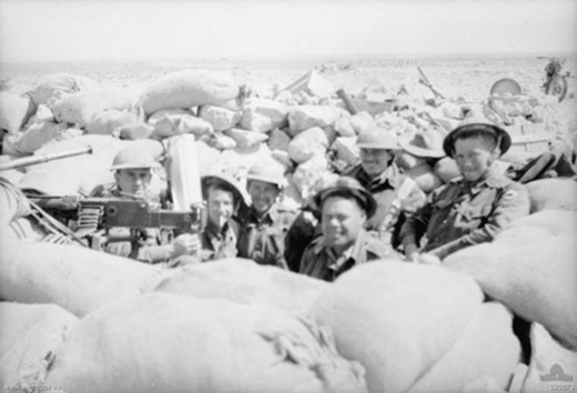 Australian Soldiers Near Tobruk