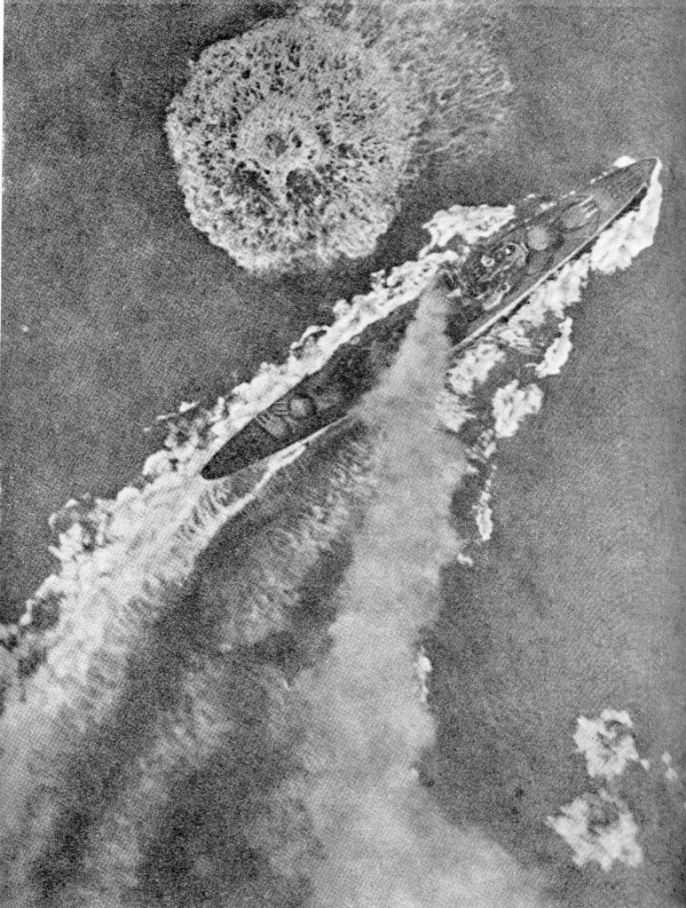 British Cruiser <i>Gloucester</i> Under Attack