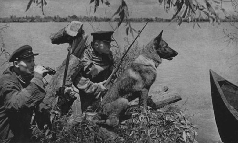 Soviet Border Guards on Patrol