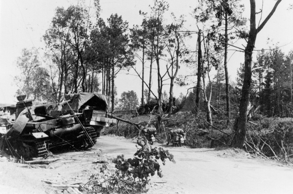 A Wrecked German Tank