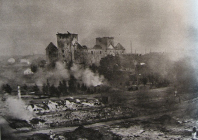 Turku Castle after the Soviet Bombing