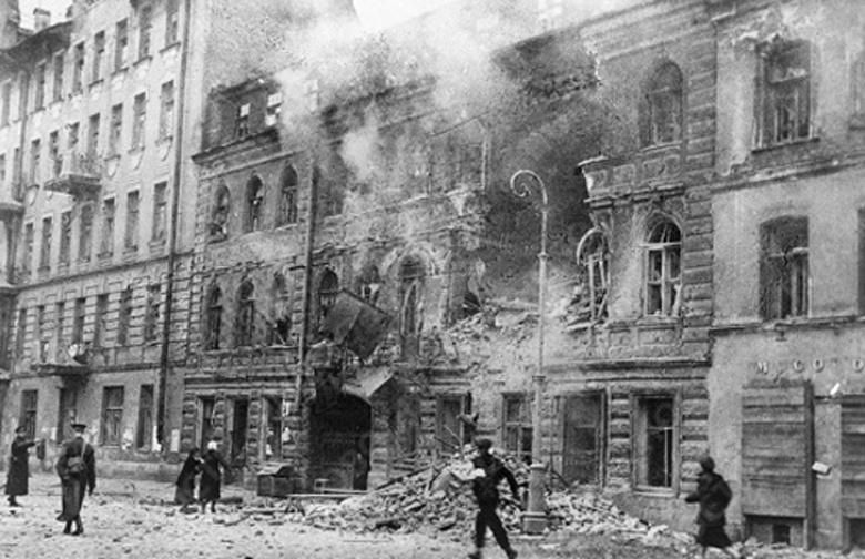 Damage in Leningrad