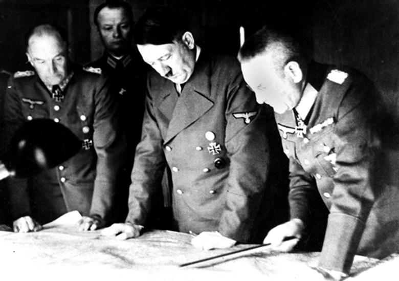 Hitler, von Brauchitsch and Halder