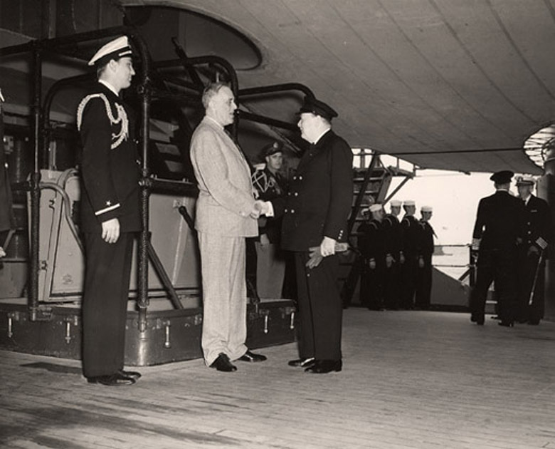 Franklin Roosevelt and Winston Churchill, August 9, 1941