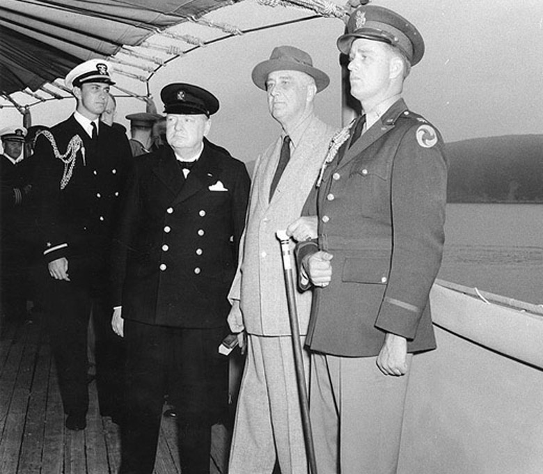 Franklin Roosevelt and Winston Churchill, August 9, 1941