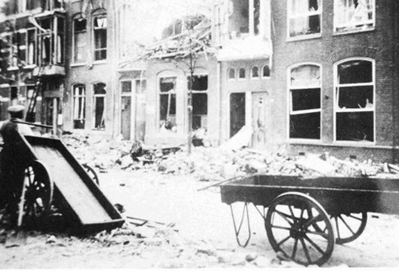 Groningen, Netherlands Bombed