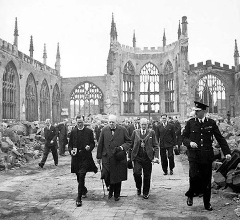 Churchill Visits Coventry