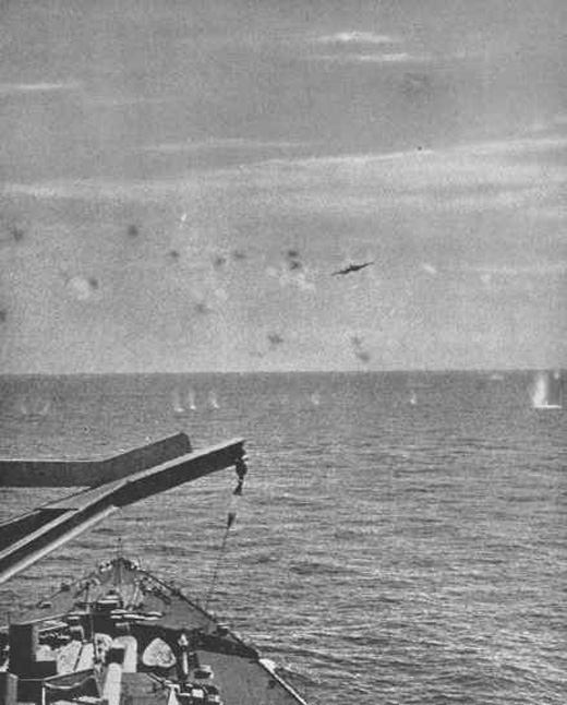 Air Attack on a British Battleship