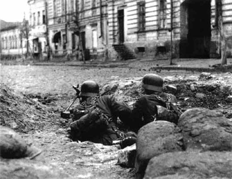 German troops of the 57th Infantry Division