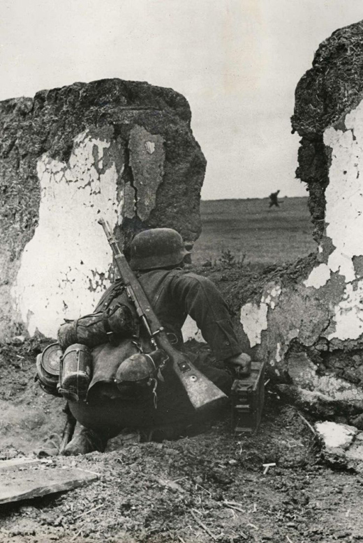 German Soldier Conducting Reconnaissance