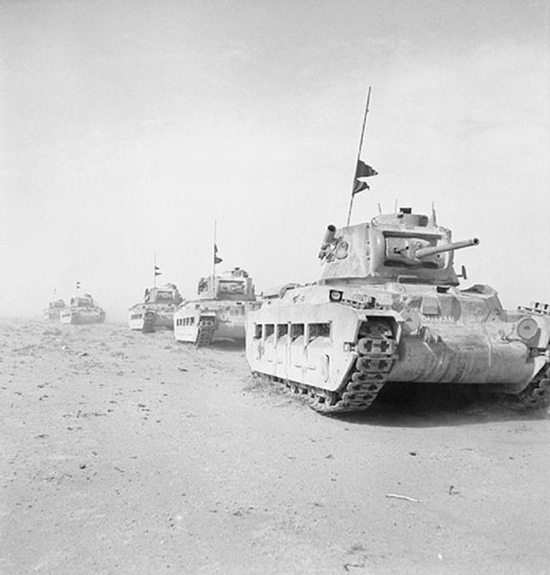 Matilda Tanks Outside Tobruk