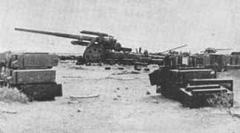 Captured German guns