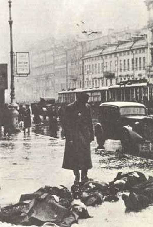 Starving Civilians in the Streets of Leningrad