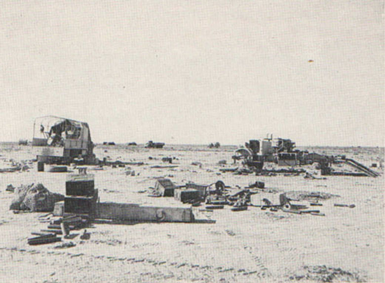 Gun position in the 5th South African Brigade area