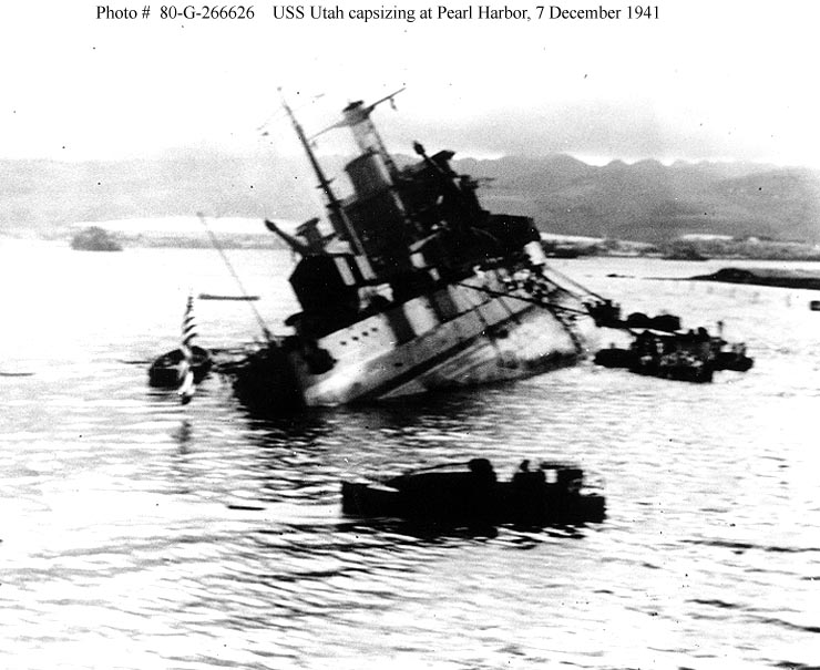 <i>Utah</i> Capsizing at Pear Harbor