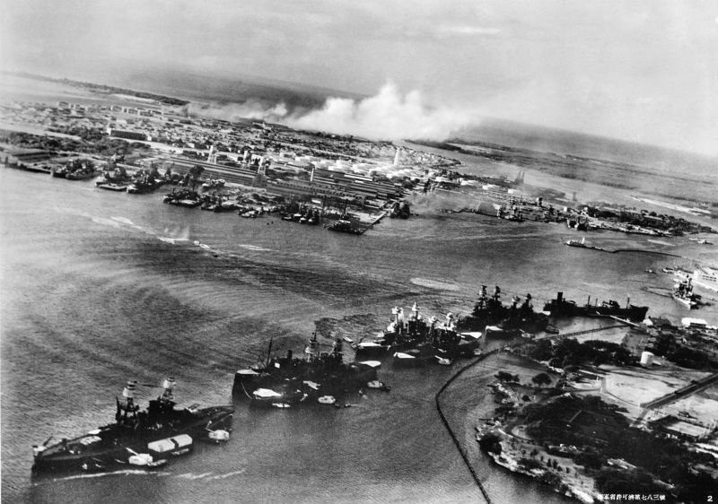 Pearl Harbor at the Beginning of the Attack