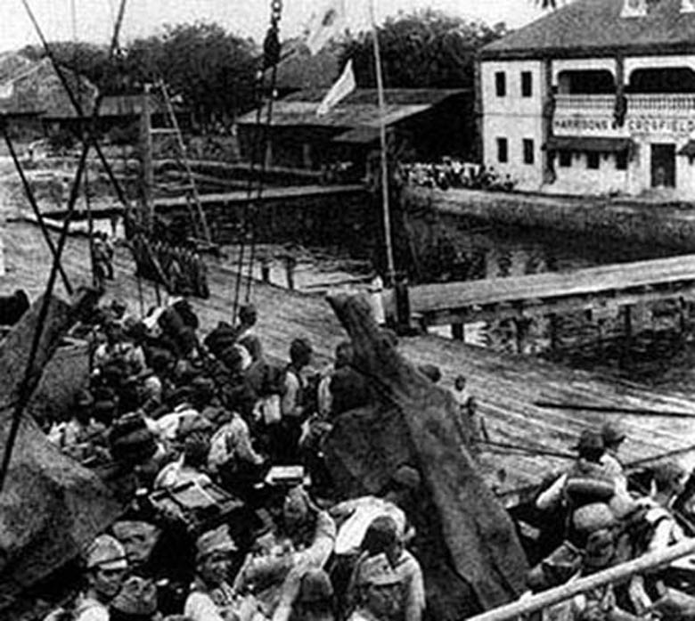 Japanese Troops Land in the Philippines