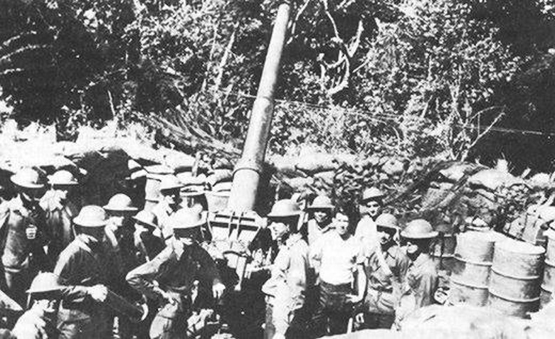 Gun Drill at an AA Battery on Corregidor