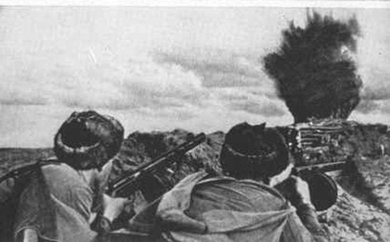 Cossack Troops Waiting to Attack  Enemy Blockhouses