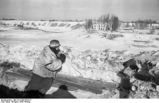 German Soldier at a Observation Post