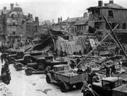 Clearing the Debris in Lowestoft Town Center