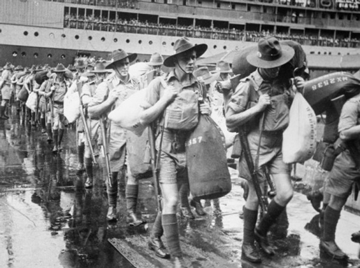 Australian Troops Arrive in Singapore