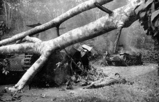 Destroyed Japanese Tanks