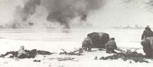 German Anti-Tank Gun in Action near Toropez